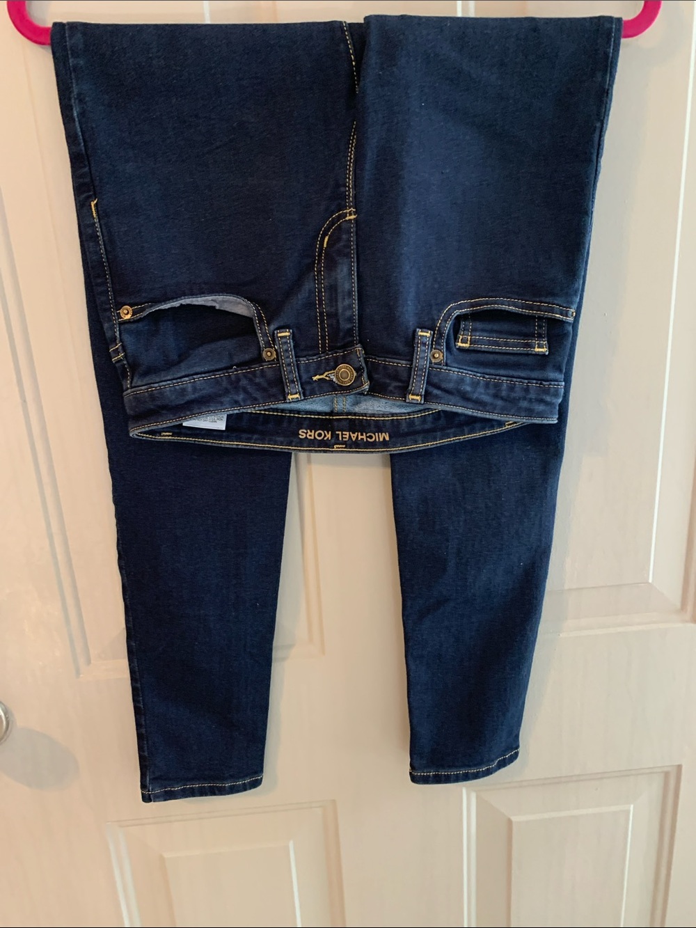 Michael Kors Women's izzy Skinny Jeans Size 4 Like NEW Blue Soft 5-Pocket Jeans